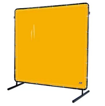 Welding Curtain, Yellow High-Visability  
