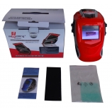 Auto Darkening Welding Helmet, Weldtech 3000 Red