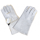 BT-5036, Cow Split Leather Welding Gloves, Grey, Cotton Ling