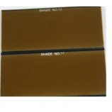 Golden welding glass
