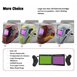 Large Size View （98x62mm) Auto Darkening Welding Helmet