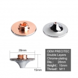 Laser Bulge Nozzle Single Layer Chrome-plating D28*H11/15*M11 Caliber 0.8 - 4.0HD for Precitec 1064nm Fiber Laser Cuttin