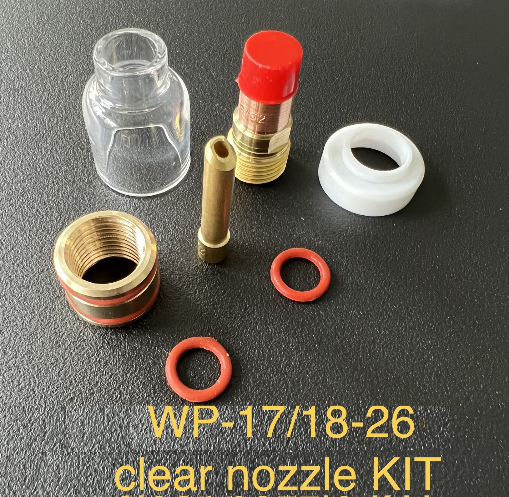 Champagne Nozzle Kits for TIG torch WP-17/26/18