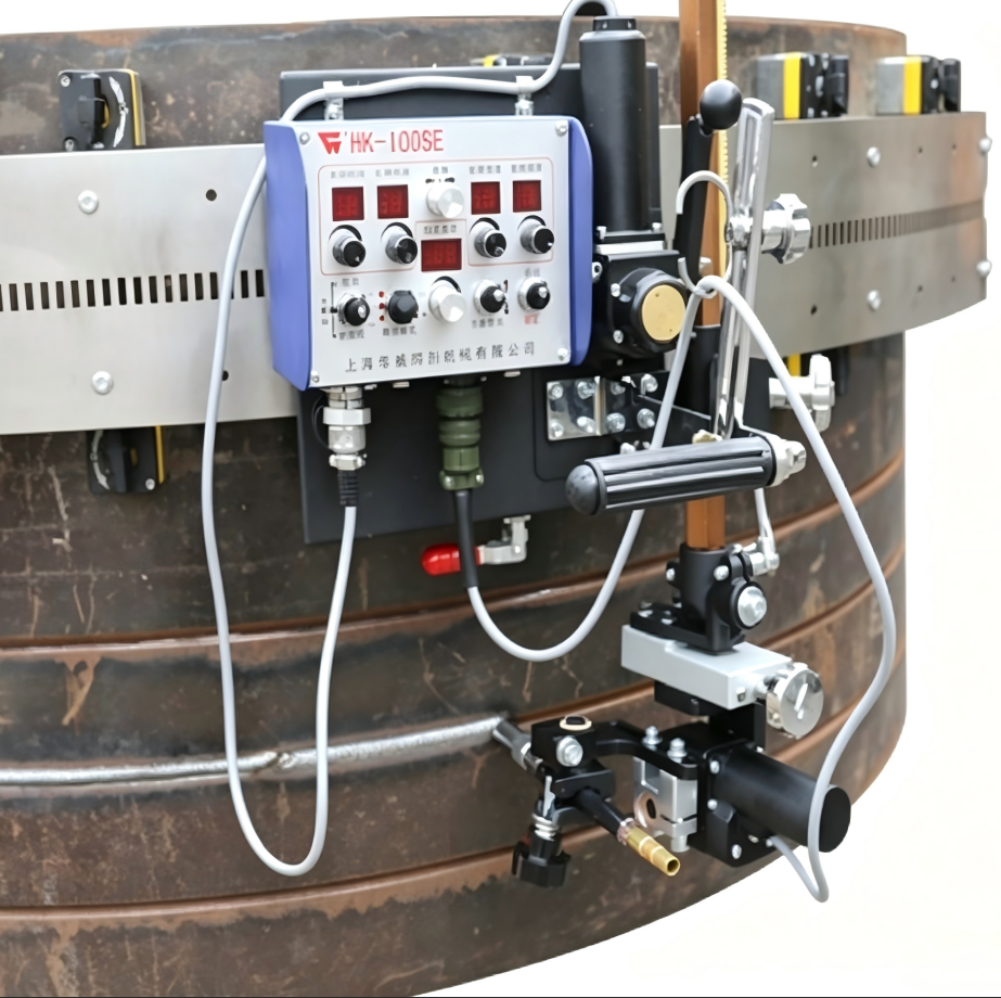 HK‑100SE Curved‑Surface Automatic Welding Carriage with Flexible Guide Rail & Movable Controller